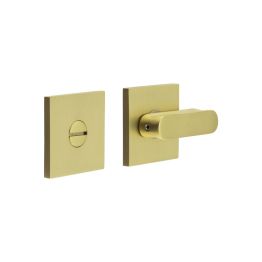 CR-803 Satin Brass Thumb Turn & Lock Square Rose - By Frelan Hardware - CR-803B7SB