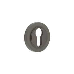 Burlington Euro Profile Escutcheons Plain Rose Dark Bronze - By Frelan Hardware - BUR-61DB-71DB