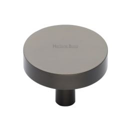 Heritage Brass Cabinet Knob Disc Design 38mm Matt Bronze finish