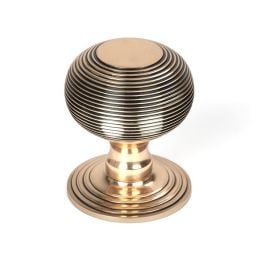 Polished Bronze Beehive Centre Door Knob