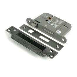 Pewter 3" 5 Lever BS Sash Lock