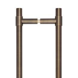 CRES 425mm Back to Back Antique Brass T-Bar Pull Handle - By Frelan Hardware - CRES3001ABB2B