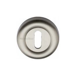 Heritage Brass Key Escutcheon Satin Nickel finish
