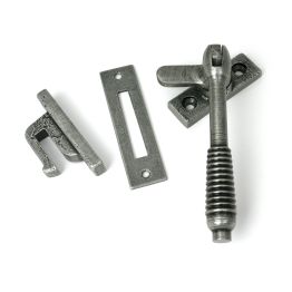 Pewter Locking Reeded Fastener