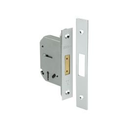Jedo 3 Lever Deadlocks 65mm Polished Chrome - By Frelan Hardware - JL1092PC