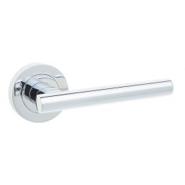 Petra Door Handles Polished Chrome - By Frelan Hardware - JV508PC