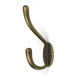 Burnished Brass Newbury Hat & Coat Hook