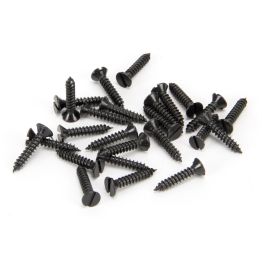 Black 6 x 3/4" Countersunk Screws (25)