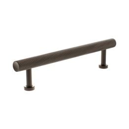 Millhouse Brass Paddington Spiral T-Bar Cabinet Pull Handle 128mm - Urban Dark Bronze
