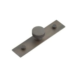 Wenlock Cupboard Knobs 30mm Plain Backplate Dark Bronze - By Frelan Hardware - HOX-130DB-5090DB