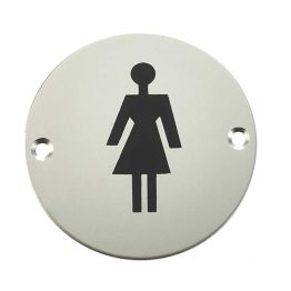 Stainless Steel Female Symbol 75mm Satin Anodised Aluminium - By Frelan Hardware - JS103SAA