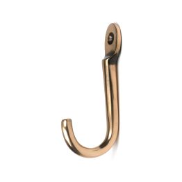 Polished Bronze Traditional Coat Hook