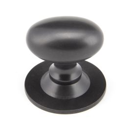 Aged Bronze Oval Cabinet Knob 40mm