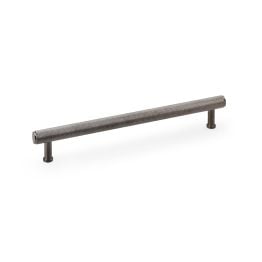 Alexander & Wilks - Crispin Knurled T-bar Cupboard Pull Handle - Dark Bronze PVD - 224mm