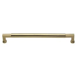 Heritage Brass Door Pull Handle Bauhaus Design 483mm Polished Brass Finish