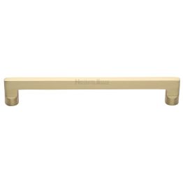 Heritage Brass Cabinet Pull Apollo Design 256mm CTC Satin Brass Finish