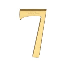 Heritage Brass Numeral 7 Concealed Fix 76mm (3") Polished Brass finish