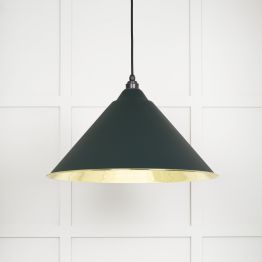 Smooth Brass Hockley Pendant in Dingle