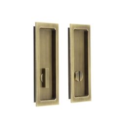 Burlington Rectangular Turn & Release Antique Brass - By Frelan Hardware - BUR226AB