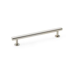 Alexander & Wilks - Round T-Bar Cabinet Pull Handle - Satin Nickel - 160mm