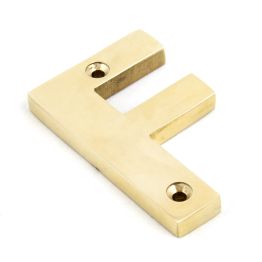 Polished Brass Letter F