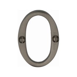 Heritage Brass Numeral 0 Face Fix 51mm (2") Matt Bronze finish