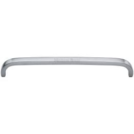 Heritage Brass Cabinet Pull D Shaped 203mm CTC Satin Chrome Finish