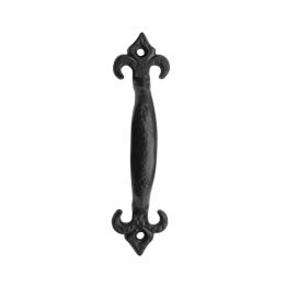 Fleur De Lys Pull Handles 230mm Black - By Frelan Hardware - JAB52