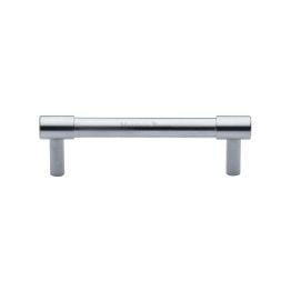 Heritage Brass Cabinet Pull Phoenix Design 96mm CTC Satin Chrome finish