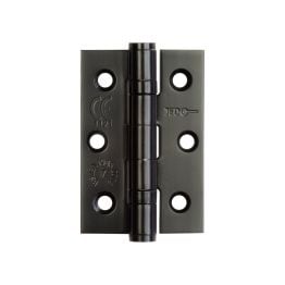 Jedo Stainless Steel Grade 7 Ball Bearing Hinges 76x50mm Black - By Frelan Hardware - J9502MB
