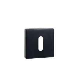 Tupai Rapido Curva/QuadraLine Key Escutcheons on Square Rose - Pearl Black