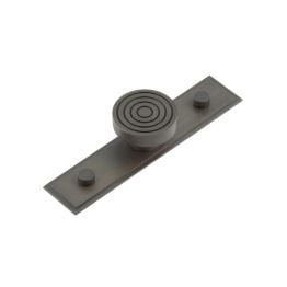 Murray Cupboard Knobs 40mm Stepped Backplate Dark Bronze - By Frelan Hardware - HOX-1140DB-6090DB