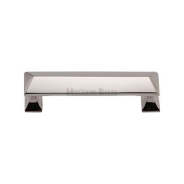 Heritage Brass Cabinet Pull Pyramid Design 203mm CTC Polished Nickel Finish