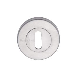 Heritage Brass Key Escutcheon Satin Chrome finish