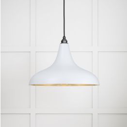 Smooth Brass Frankley Pendant in Birch