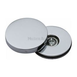 Heritage Brass Bolt Cover to conceal metal fasteners Polished Chrome finish