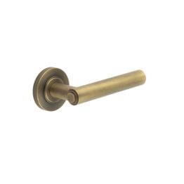 Richmond Door Handles Knurled Rose Antique Brass - By Frelan Hardware - BUR45KIT5