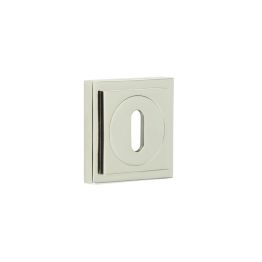 Burlington Standard Keyway Escutcheons Square Stepped Rose Polished Nickel - By Frelan Hardware - BUR-60PN-173PN