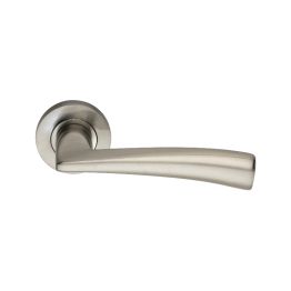Leygo Lever Door Handle Satin Nickel
