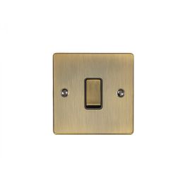 Eurolite Enhance Decorative 1 Gang Switch Antique Brass