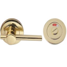 Jedo Designer Easy Turns & Releases 50mm Round Rose with Indicator 50mm Polished Brass - By Frelan Hardware - JV2888PB