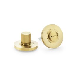 Alexander & Wilks - Reeded Thumbturn and Release - PVD Satin Brass