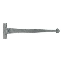Pewter 18" Penny End T Hinge (pair)