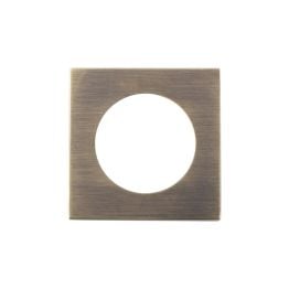 Serozzetta Square Rose Pack - Antique Brass