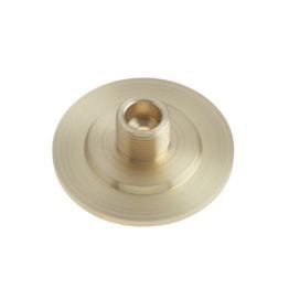 Burlington Stepped Bases to Suit Wall Mounted Doorstops Satin Brass - By Frelan Hardware - BUR973SB