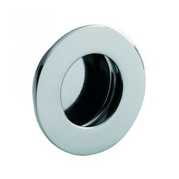 Circular Flush Pull - Bright Stainless Steel