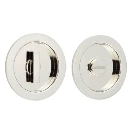 Burlington Circular Turn & Release Polished Nickel - By Frelan Hardware - BUR216PN