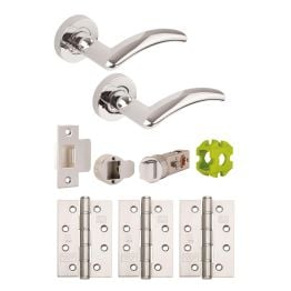 Jigtech Viper Privacy Door Pack Polished Chrome - JTB81010