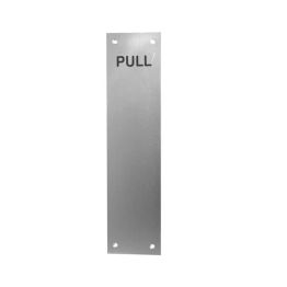 Jedo Engraved Fingerplates "Pull" 305x75mm Satin Anodised Aluminium - By Frelan Hardware - J1998B