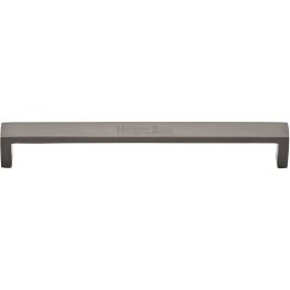 Heritage Brass Cabinet Pull Wide Metro Design 203mm CTC Matt Bronze Finish